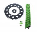 Kawasaki Kdx250 Kdx 250 Green Chain And Sprocket Black 12 48 112l