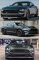 Bullitt Style High Flow Emblem Delete Badgeless Matt Black Honeycomb Front Upper Grille Compatible With For 2018-2019 Ford