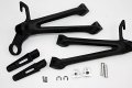 Hongk- Black Rear Passenge Foot Pegs Bracket Compatible With Suzuki Gsx-r Gsxr600 750 2008-2010 B01c0su5oa