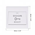 Push To Exit Button Release Switch Door Access Control System Pc Panel 86mmx86mm 12v 3a White 4 Pcs