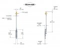 Rockwell Security Flush Bolt In Aluminum Finish 1 4 Backset 12 Rod