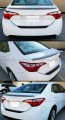 Jdm Sport Style Primered Matte Black Rear Trunk Spoiler Wing Compatible For 2014-2019 Toyota Corolla L Le S