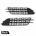 G-plus Fog Light Lamp Grille Grill Cover Bezel Trim Left And Right Compatible With Audi A6 C7 Sedan Standard Bunper Model Only