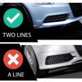 G-plus Fog Light Lamp Grille Grill Cover Bezel Trim Left And Right Compatible With Audi A6 C7 Sedan Standard Bunper Model Only