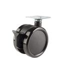 Twin Wheel Caster Solutions Twun-75u-p02-bk-b 3 Diameter Nylon Unhooded Brake With Top Plate 1 X 5 Bolt Hole Pattern 132 Lb 