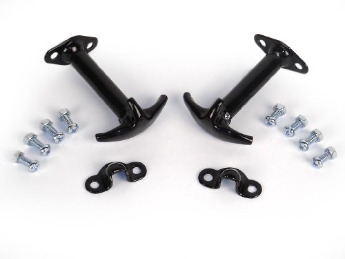 Black Hood Catch Kit With Hardware For 1942 To 1986 Cj5 And Cj7 Rk8511 Replacement Set