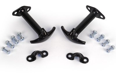 Black Hood Catch Kit With Hardware For 1942 To 1986 Cj5 And Cj7 Rk8511 Replacement Set