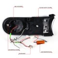Auto Dynasty Led Drl Bar Sequential Turn Signal Front Bumper Lights Compatible With Toyota Fj Cruiser 07-14 Driver And