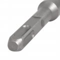 Uxcell 22mm Tip 200mm Long Chrome Steel Square Shank Masonry Hammer Drill Bit
