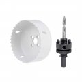 Uxcell Bi-metal Hole Saw 3-5 8 Inch 92mm Corn Drilling Cutter 7 16 Hex Shank Arbor Drill Bit Adapter