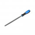 Harfington Triangular File 8 High Carbon Hardened Steel Double Cut Hand Rasp With Plastic Handle For Deburring And Removing
