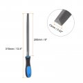 Harfington Triangular File 8 High Carbon Hardened Steel Double Cut Hand Rasp With Plastic Handle For Deburring And Removing