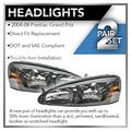 Headlights Headlamps Left Right Pair Set For 04-08 Pontiac Grand Prix 