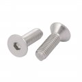 Uxcell 3 8-16 X 1-1 4 304 Stainless Steel Flat Head Hex Socket Cap Screw Fastener 5pcs