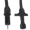 Black Firewall Mounted Trans Flexible Dipstick Replacement For Gm 700r4 4l60e 4l80e