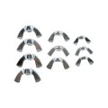 Wing Nut Assortment For Nissan Xterra 2000 2001 2002 10 Piece Steel Plated Silver Grade 2 Fastener Set 