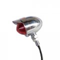 Bobber Old School Stop Visor Bullet Brake Running Tail Light Lamp Cafe Racer Vintage Bike Retro Custom Chrome 