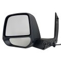 Spieg Driver Side Mirror For 2014-2023 Ford Transit Connect Large Housing Power Adj Heated Manual Fold Spotter Textured Black 5 