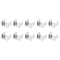 10 Pcs U Bracket For 1 77 Panels 54 X 45 37mm Metal Shaped Fasteners Brackets Guardrail Or Partitions Connection Silver 
