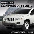 Left Lower Front Door Molding For Jeep Compass 2011-2017 Black 5182563ab