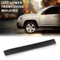 Left Lower Front Door Molding For Jeep Compass 2011-2017 Black 5182563ab