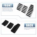 X Autohaux 3pcs Brake Pedal Pad Gas Accelerator Cover Clutch For Suzuki Swift 2007-2017