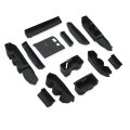 Silicone Liners For Toyota Tacoma 2024 2025 2026 Gen 4th Double Cab 13 Piece Cup Holder Console Door Organizer Tray Set Black 