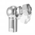 Uxcell Cs13 Rod End Ball Bearing With Stud Left-hand Female Thread M8x1 25 Right-hand Male Self-lubricating Carbon Steel Socket