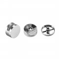 Uxcell Mirror Clips Zinc Alloy Glass Clamps Holder Round Shape For 5mm Thick 4pcs