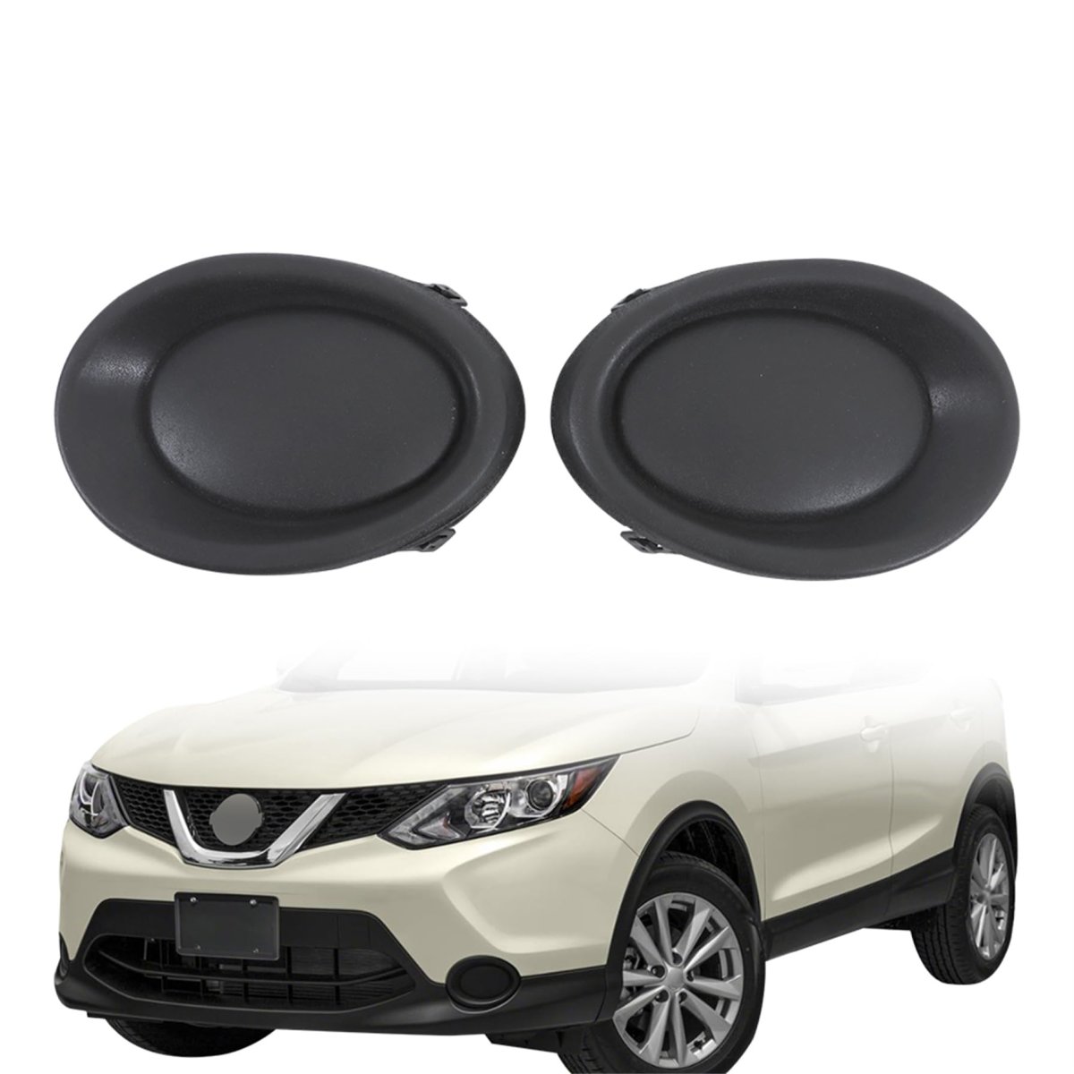 Front Bumper Fog Light Cover Pair For Rogue Sport 2017 2019 Driver And Passenger Side Replacement Ni1038155 Ni1039155