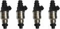 Premium 4pcs Fuel Injectors Kit Fit For 1994-2001 Acura Integra Rs Ls Gs Se 1 8l Dohc B18b1 Replaces M02h750x4 H650-4 And Gsr 