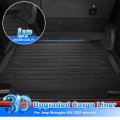 Cartist Cargo Liner Fits For Jeep Wrangler 4xe 2021 2022 2023 2024 Not 2 Door And Jl Unlimited Models All Weather Trunk Mat
