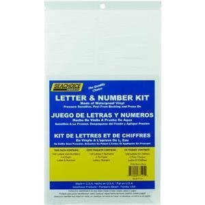 Seachoice Prod 77121 Letter And Number Kit