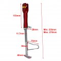 Lirun 230-270mm Universal Motorcycle Adjustable Kickstand Foot Brace Parking Leg Side Support Stand Black