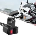 12v 16a Motorcycle Handlebar Dual On Off Switch Waterproof Aluminium Cnc Spotlightes For 7 8 22mm Switch Fog Spot Light Off Led