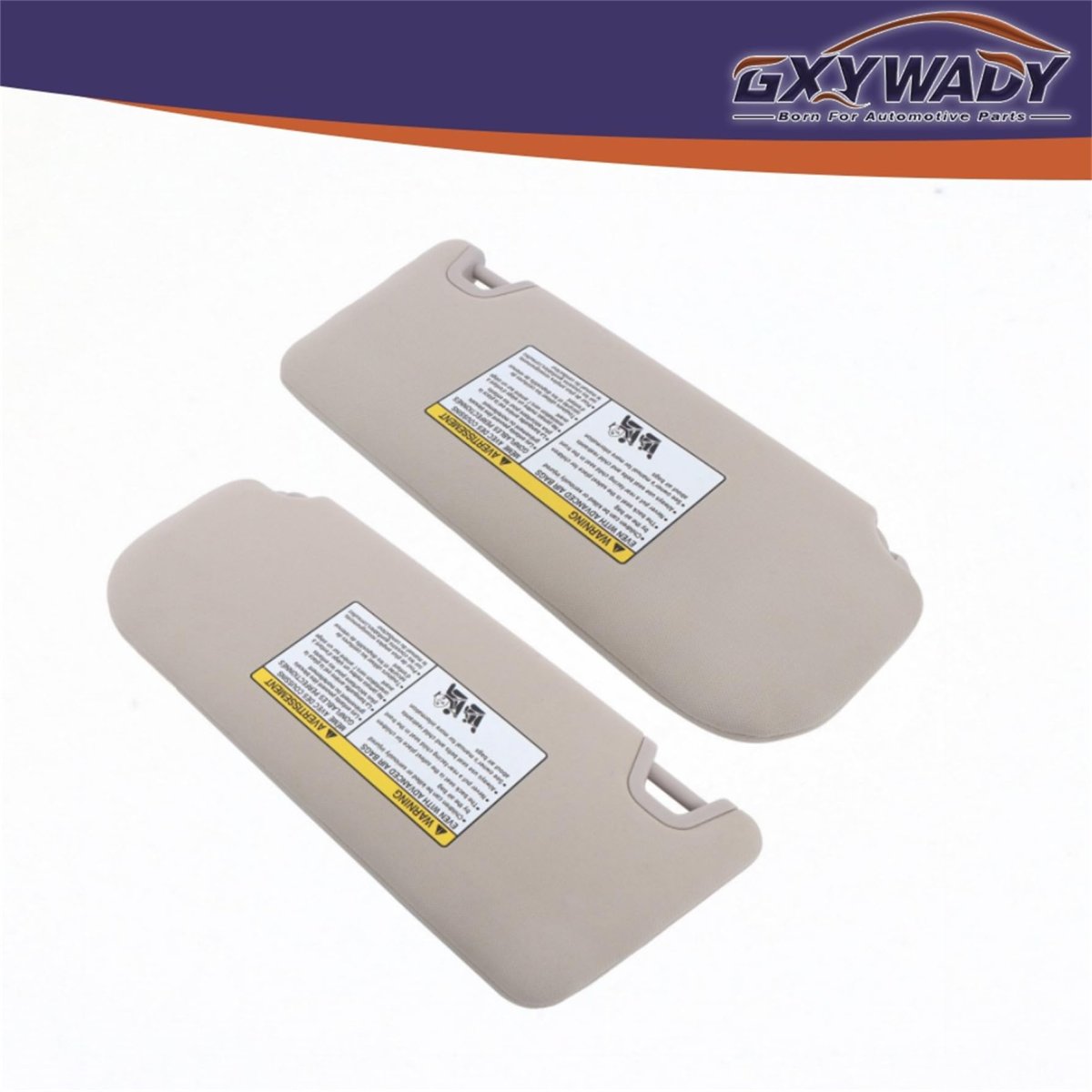 Beige Left Driver And Right Passenger Side Sun Visor With Lights Replacement For Altima 2019 2020 2021 2022 2023 2024