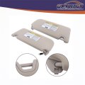 Beige Left Driver And Right Passenger Side Sun Visor With Lights Replacement For Altima 2019 2020 2021 2022 2023 2024