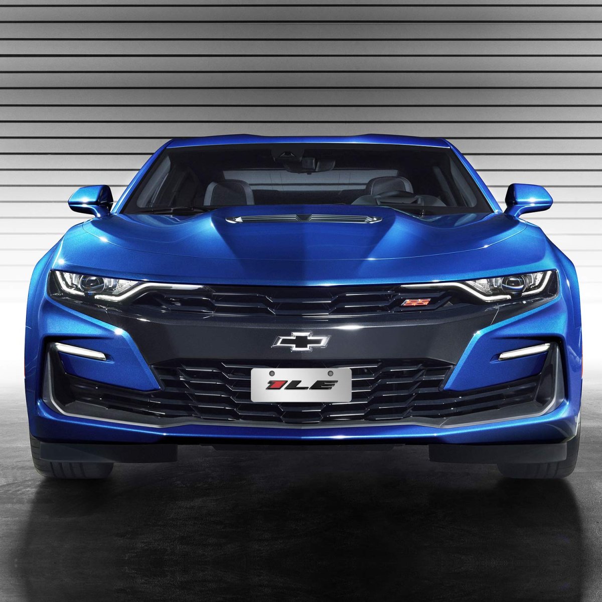 Chevrolet Camaro 1le In 3d 12 X 4 25 European Look Chrome Half-size Stainless Steel License Plate Official Licensed