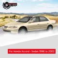 Driver Left Side Mirror Glass Assembly With Plastic Back Plate Non-heated Compatible 1998-2002 Honda Accord Sedan