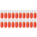 T5 17 86 206 Halogen Light Bulb Instrument Cluster Gauge Dash Lamp 20 Pack Red 