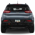 Ipick Image Made For Jeep Trailhawk Black Real 3k Carbon Fiber Glossy Finish License Plate Frame