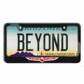 Ipick Image Made For Jeep Trailhawk Black Real 3k Carbon Fiber Glossy Finish License Plate Frame