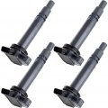 100 New 4pcs Ignition Coil Set Compatible For Pontiac Vibe Gt Toyota Celica Gts For Corolla Xrs Matrix 2000-2006 Automobiles 
