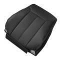 Charcoal Black Perforated Microfiber Leather Driver Side Backrest Seat Cover For Ford Super Duty F250 F350 F450 F550 Lariat Fx4