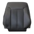 Charcoal Black Perforated Microfiber Leather Driver Side Backrest Seat Cover For Ford Super Duty F250 F350 F450 F550 Lariat Fx4 