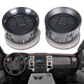 Dash Board Louvre Black Ac Heat Air Vent Outlet Set 2pcs Replacement For F150 2009-2014 9l3z-19893-aa 9l3z19893aa Cl3z-19893-ea 