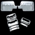Razer Auto Triple Chrome Plated Mirror Cover Will Not Fit Xl Stx Or 04 Heritage 2 Door Handle With Keypad And Without Passenger 