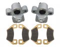 M Mati Rear Left Right Brake Calipers W Pads For Arctic Cat Side By Hdx 700 Xt Crew Prowler Xtz 1000 Wildcat 4 4x 1502-730