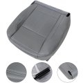 Front Driver And Passenger Bottom Replacement Seat Covers Microfiber Leather Gray For Dodge Ram 1500 2500 3500 4500 2006 2007 