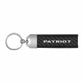 Ipick Image 100 Real Carbon Fiber Leather Strap Key Chain With Black Stitching For Jeep Patriot